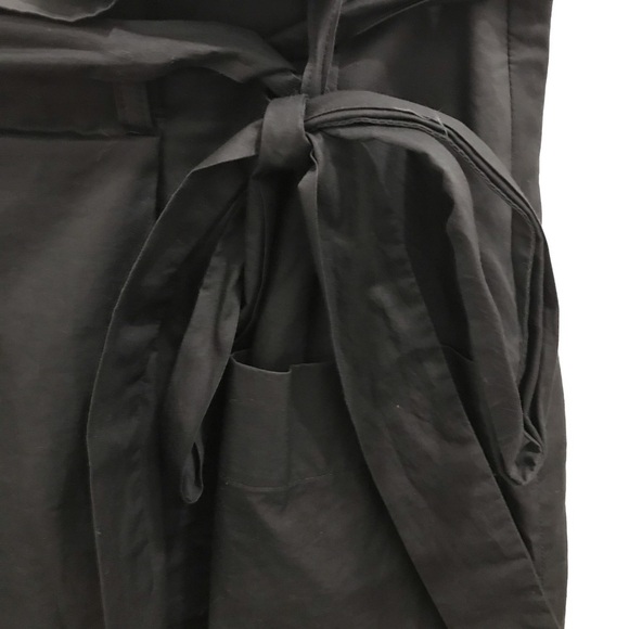 Theory Peruvia Paperbag Skirt 4 black bow tie - Picture 4 of 9